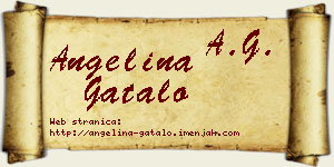 Angelina Gatalo vizit kartica